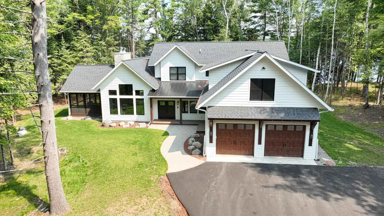 Large custom four-season Northwoods home